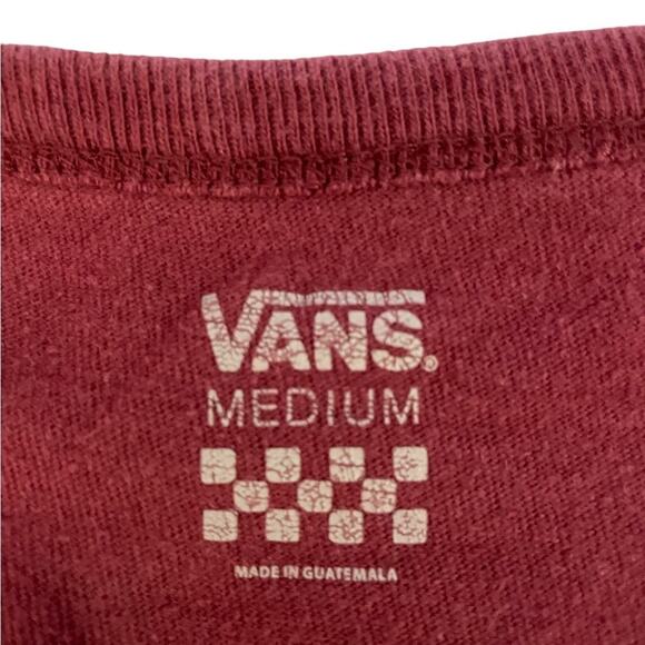 Vans Girl Gang T-Shirt Girls Youth M Red Cropped Short Sleeve Tee School Casual - Picture 7 of 7